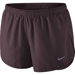Nike Tempo Embossed Hardloopbroek Kort Donkerrood Dames koop je bij  Futurumshop.nl