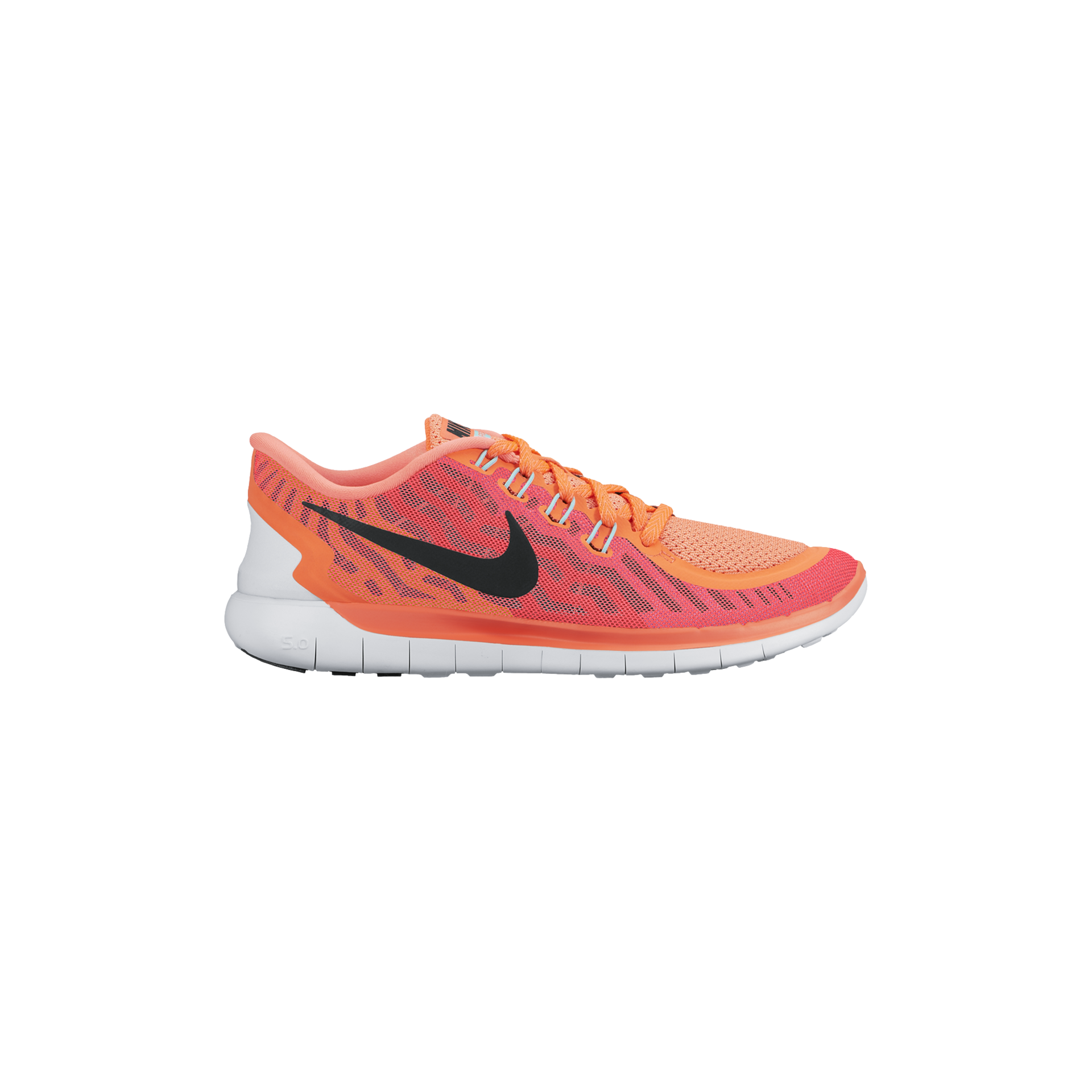 Nike Free 5.0 Hardloopschoenen Lava Rood/Zwart Dames