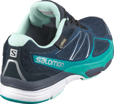 Salomon X-Scream 3D GTX Hardloopschoenen Blauw/Groen Dames