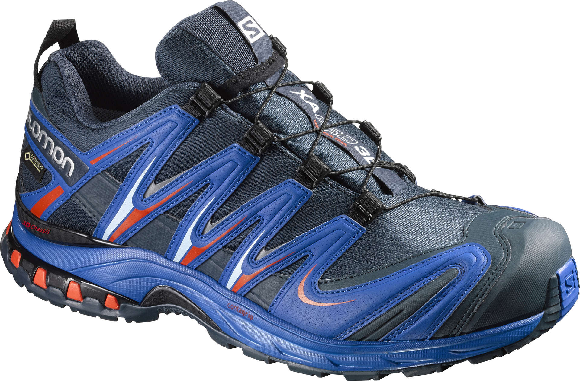 Salomon XA Pro 3D GTX Trail Wandelschoen Blauw/Rood Heren