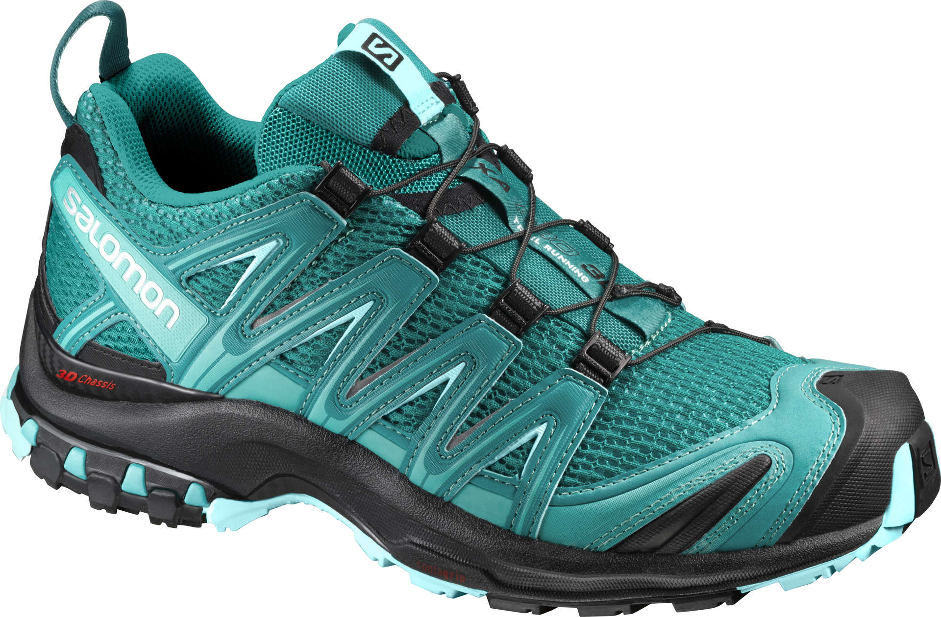 Salomon XA Pro 3D Trail Hardloopschoenen Groen/Zwart/Blauw Dames