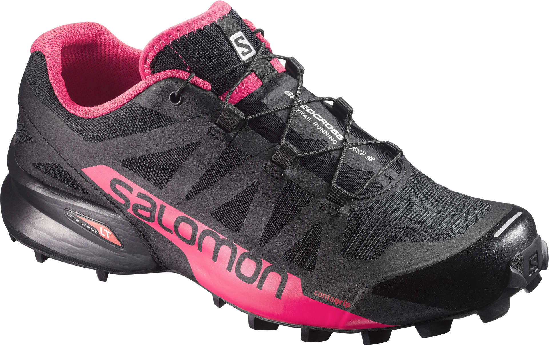 Salomon Speedcross Pro 2 Trail Hardloopschoenen Zwart/Roze Dames