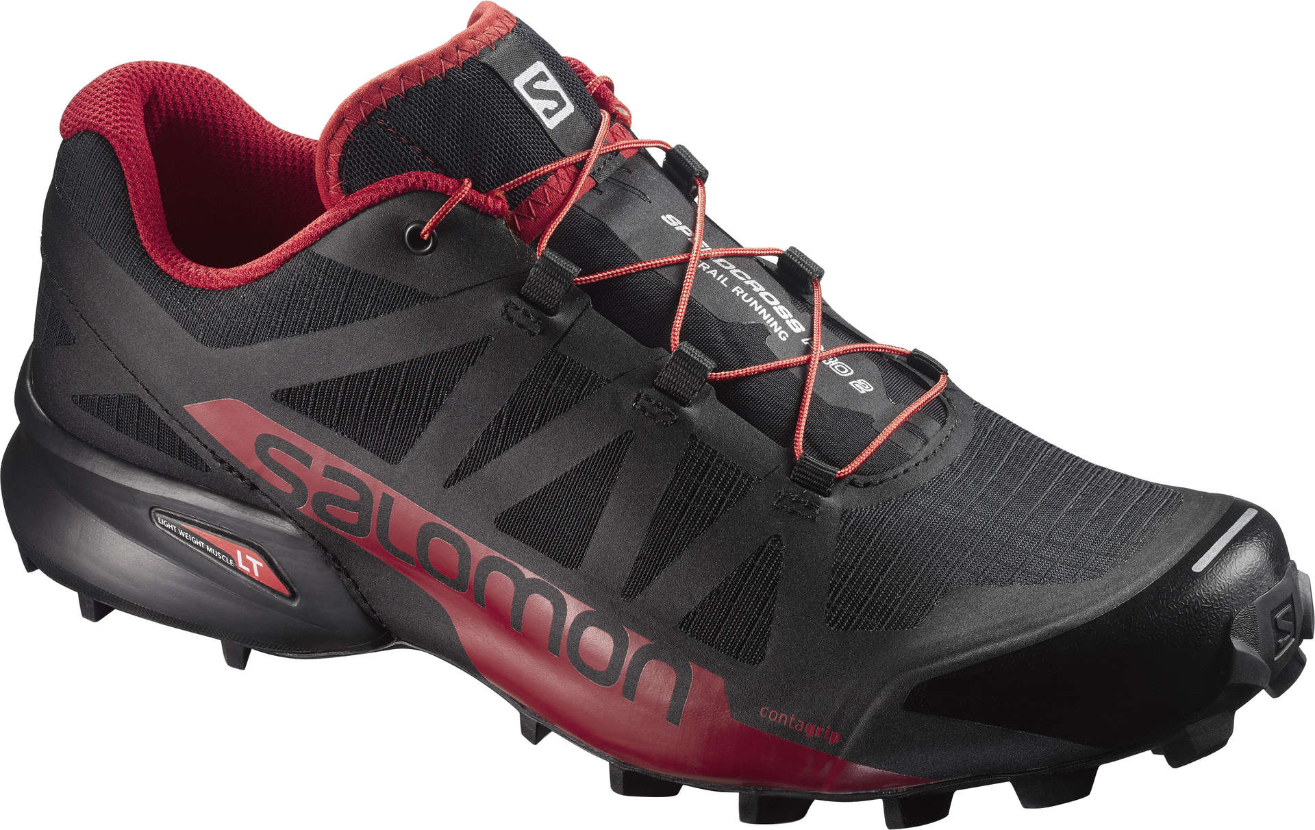 Salomon Speedcross Pro 2 Trail Hardloopschoenen Zwart/Rood Heren