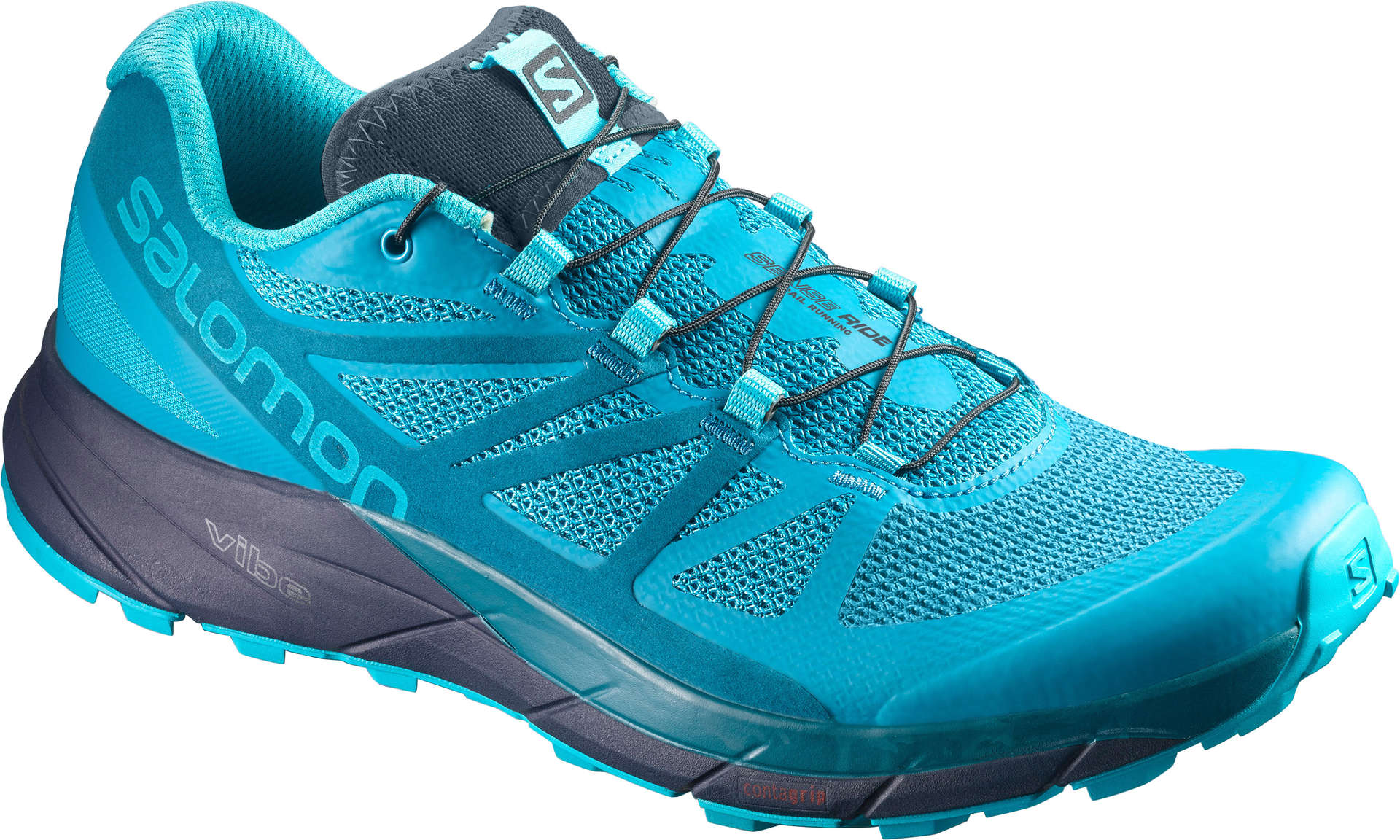 Salomon Sense Ride Trail Hardloopschoenen Blauw/Donkerblauw Dames