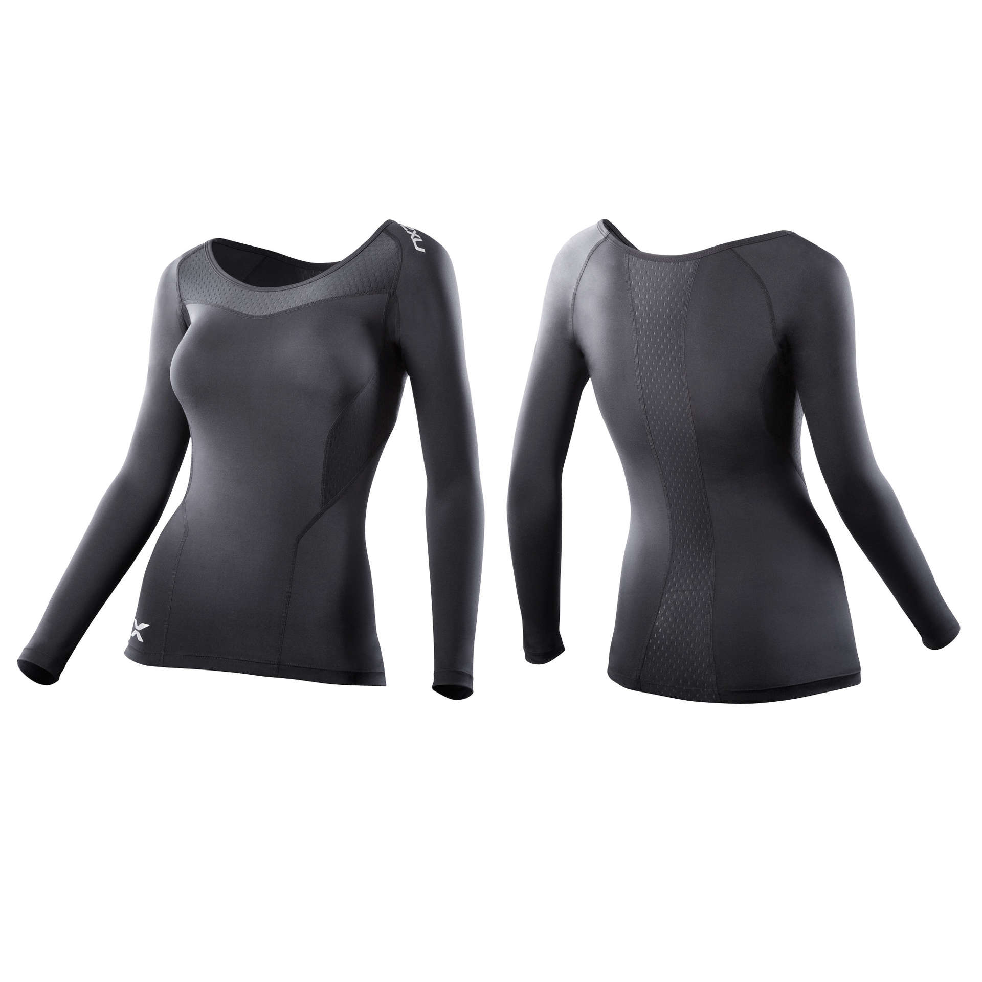 2XU Basic Compression Shirt Lange Mouwen Zwart Dames