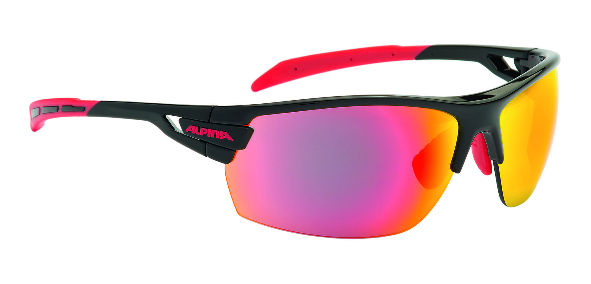 Alpina Tri-Scray Sport Zonnebril Zwart/Rood