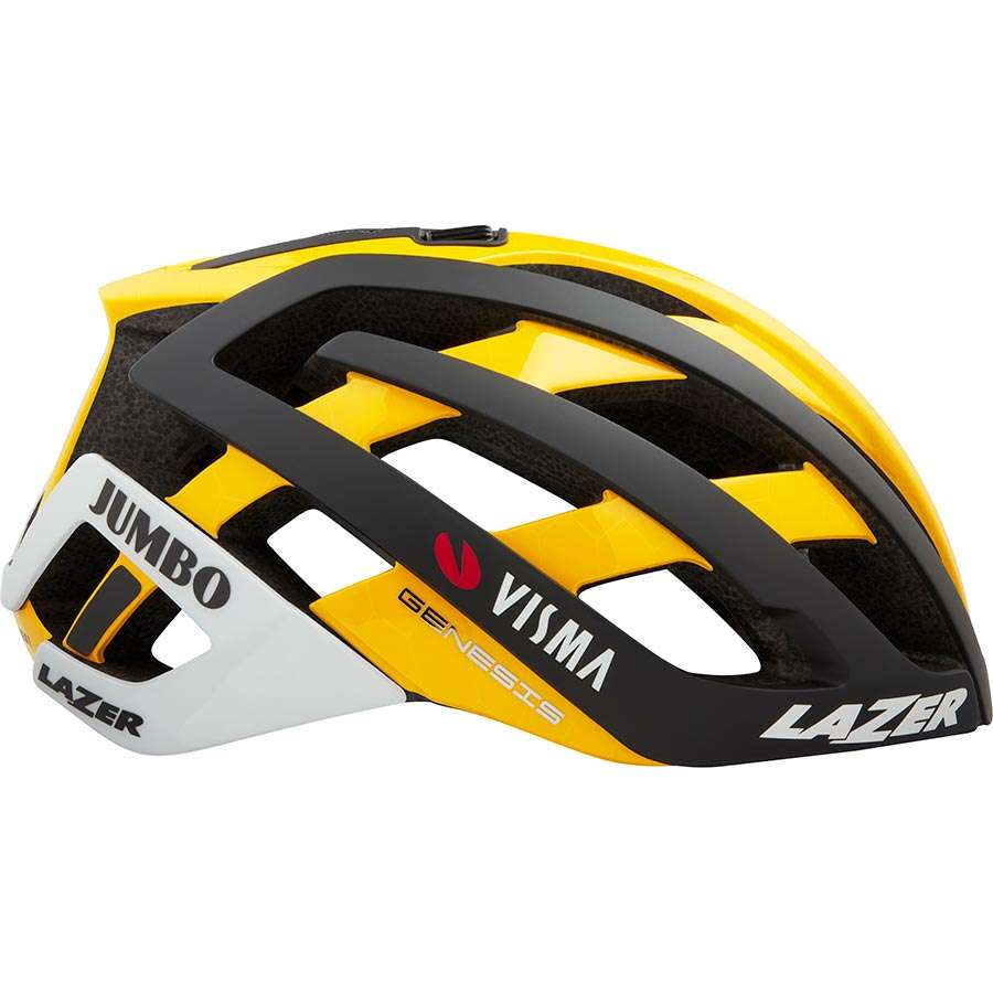 Lazer Genesis Team Jumbo Visma 2021 Race Fietshelm Zwart/Geel