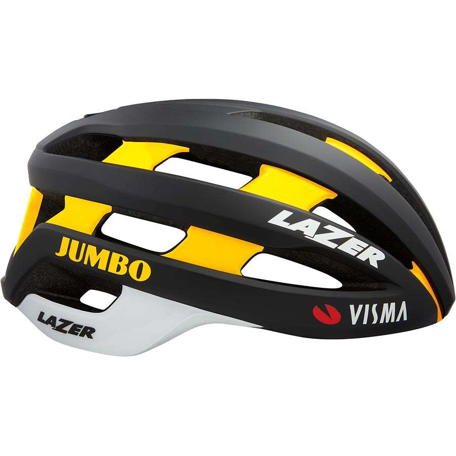 Lazer Sphere Team Jumbo Visma 2021 Race Fietshelm Zwart/Geel