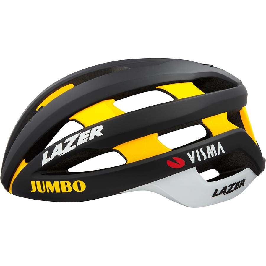 Lazer Sphere Team Jumbo Visma 2021 Race Fietshelm Zwart/Geel koop je