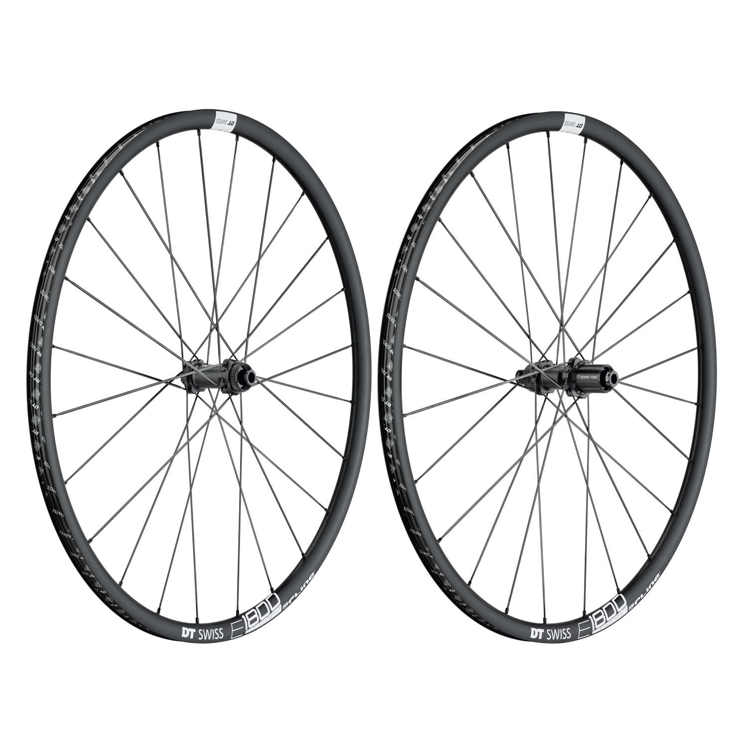 DT Swiss E1800 Spline 23 Disc Race Wielset Zwart