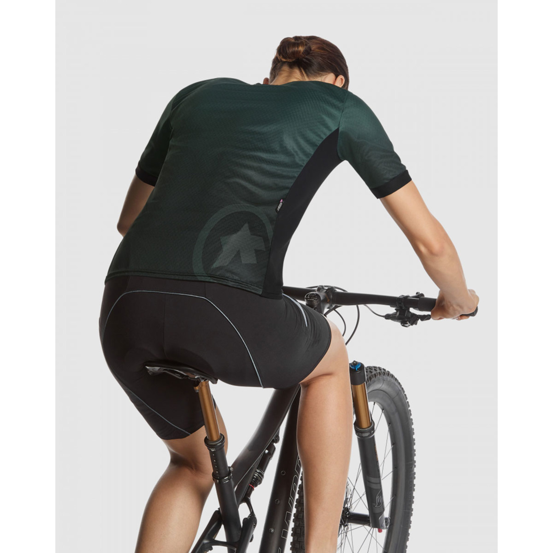 Assos Trail T3 MTB Fietsshirt Korte Mouwen Groen/Zwart Dames