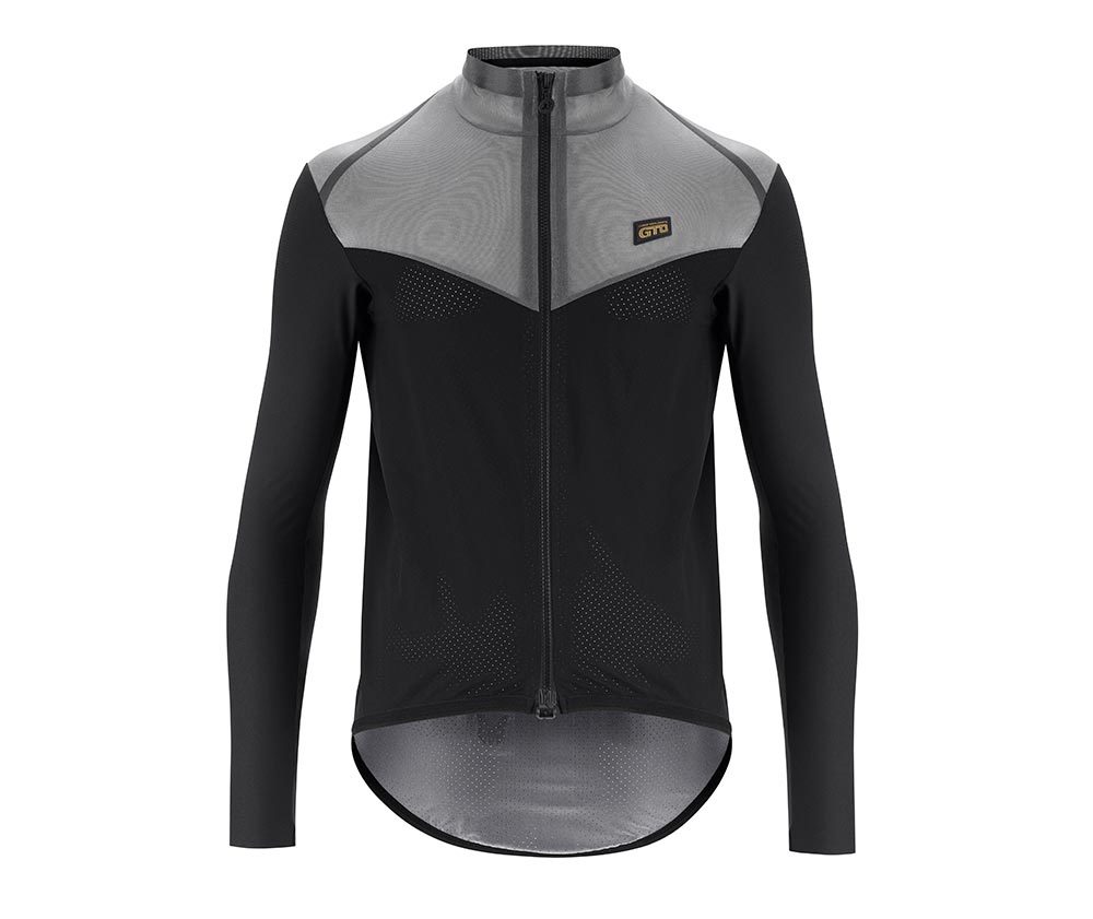 Assos MILLE GTO Fuchsrohre Shell C2 Regenjack Zwart/Grijs Heren