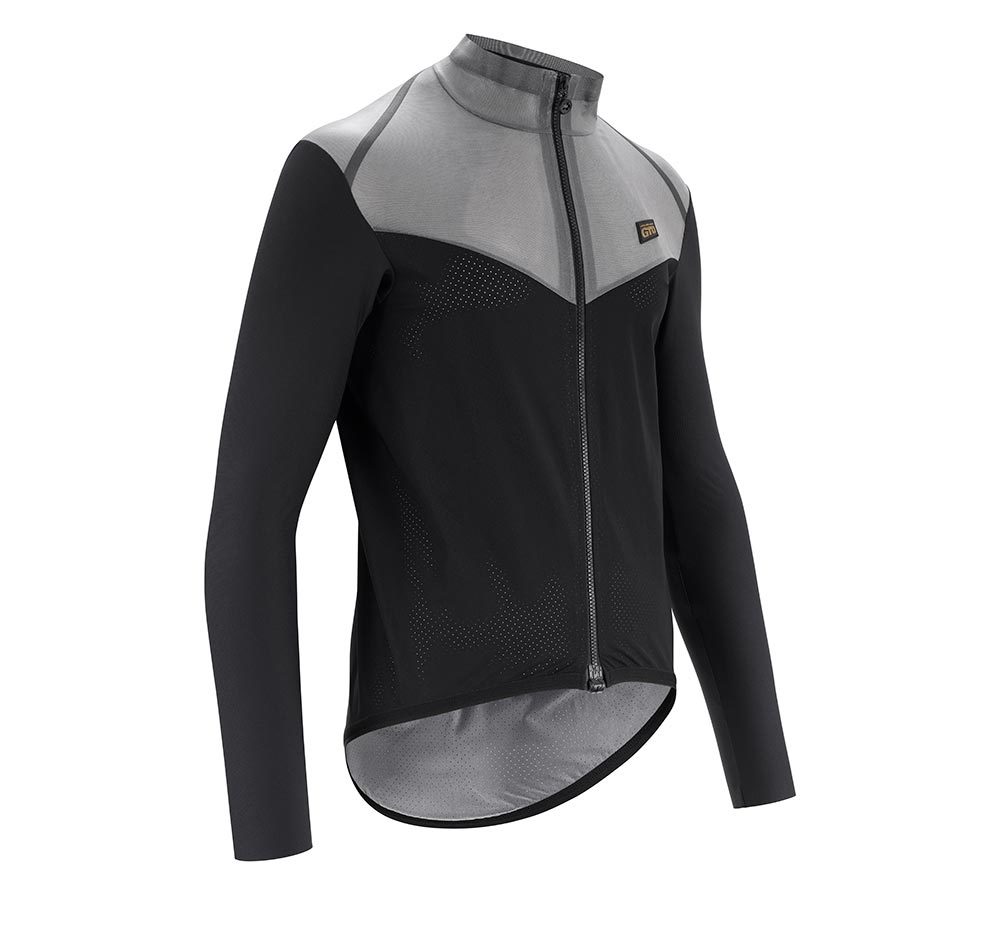 Assos MILLE GTO Fuchsrohre Shell C2 Regenjack Zwart/Grijs Heren