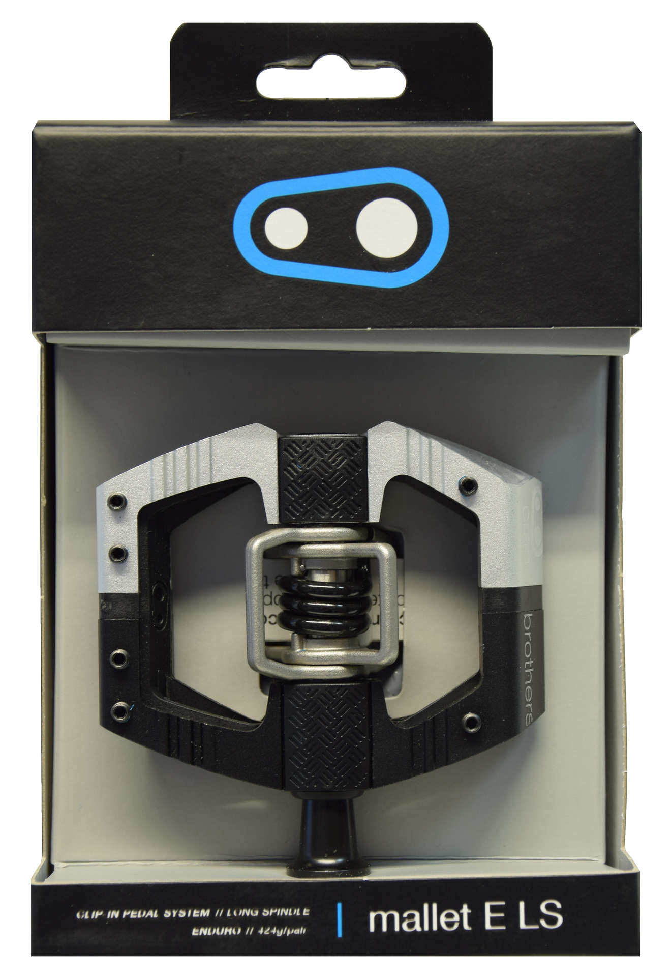 Crankbrothers Mallet Enduro Long Spindle Downhill Pedalen Zwart/Zilver