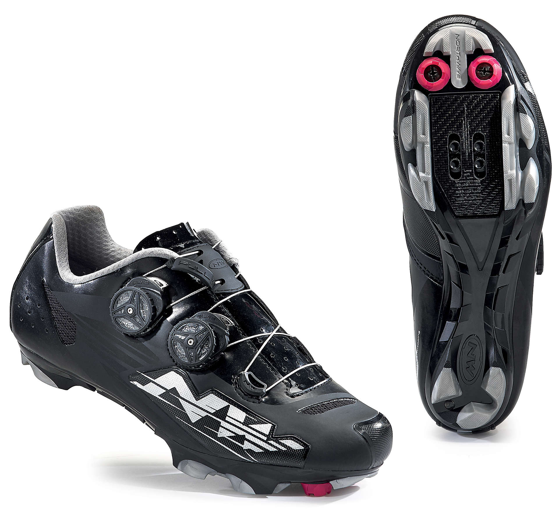 Northwave Blaze Plus Mountainbikeschoenen Zwart/Zilver Dames