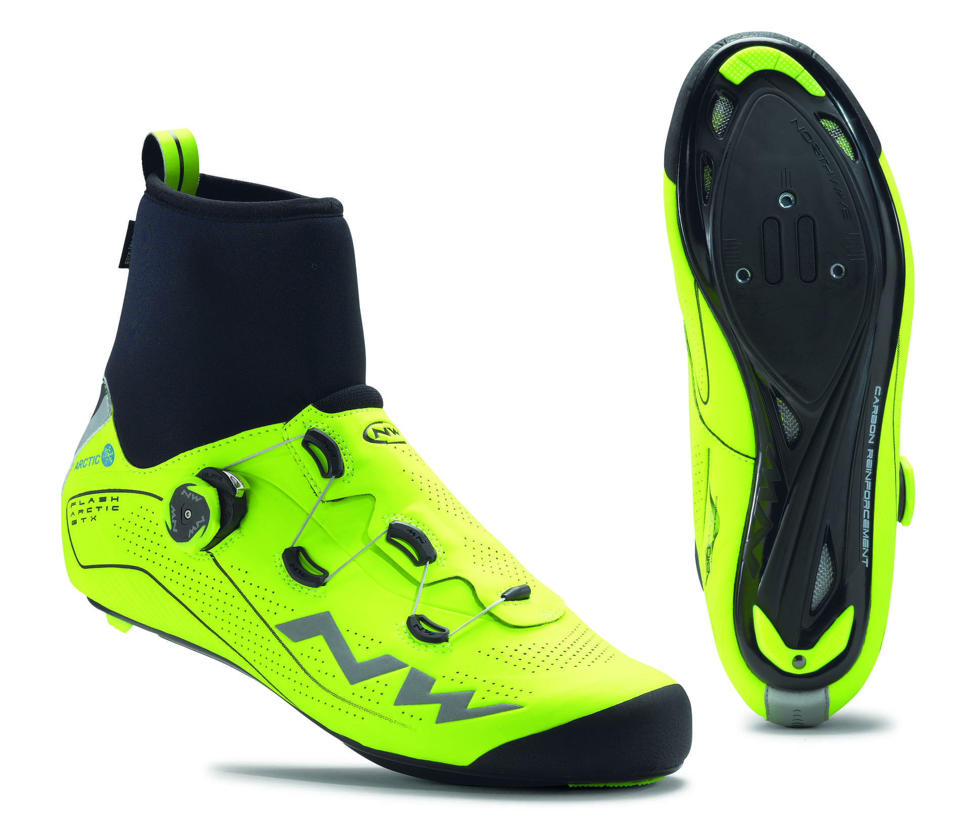 Northwave Flash Arctic GTX Wielrenschoenen Fluo Geel Heren