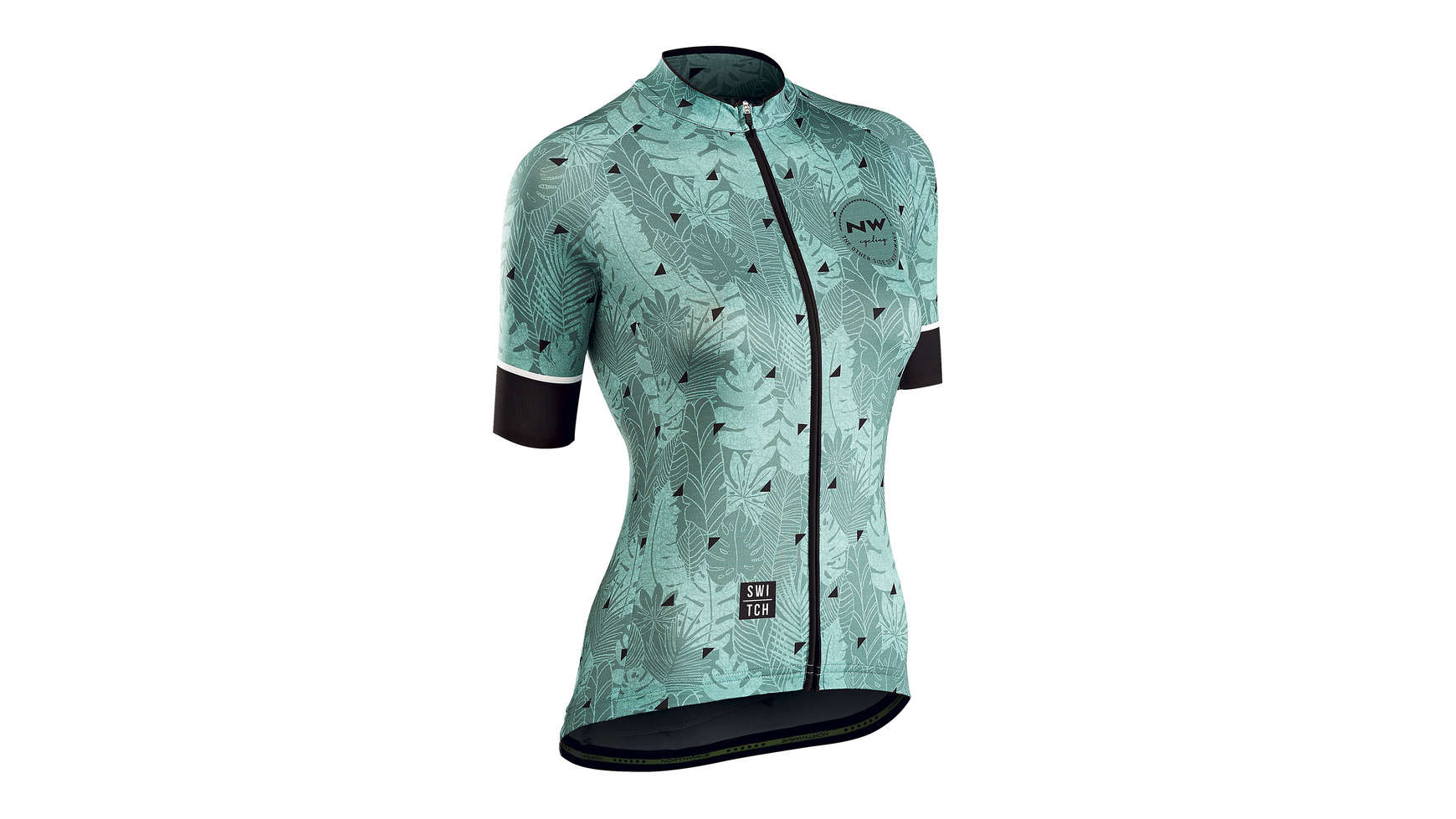 Northwave Floreal Fietsshirt Korte Mouwen Groen/Zwart Dames