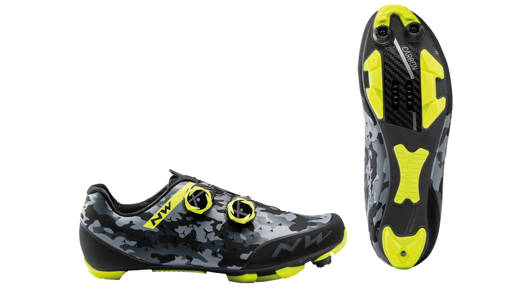 Northwave Rebel 2 Mountainbikeschoenen Zwart/Fluo Geel Heren koop je bij  Futurumshop.nl