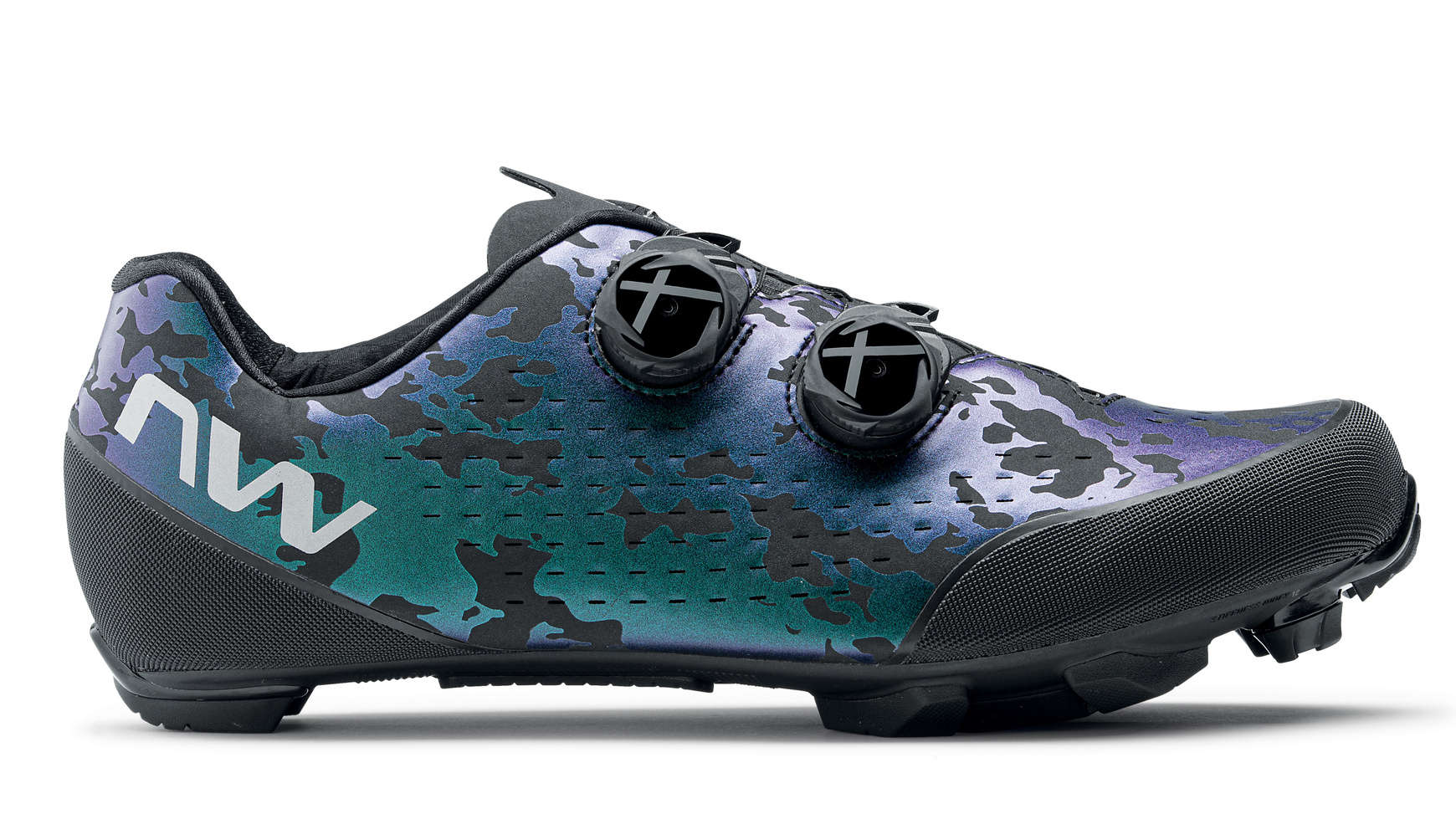 Northwave Rebel 3 Mountainbikeschoenen Groen/Reflectief Heren