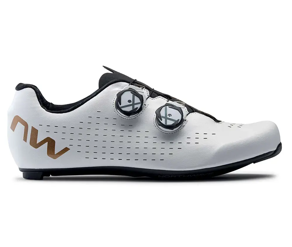 Northwave Revolution 3 Wielrenschoenen Wit/Brons Heren