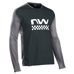Northwave Edge MTB Fietsshirt Lange Mouwen Zwart/Grijs Heren