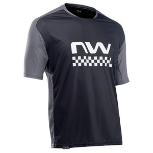 Northwave Edge MTB Fietsshirt Korte Mouwen Zwart/Grijs Heren