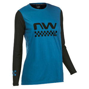 Northwave Edge MTB Fietsshirt Lange Mouwen Blauw/Zwart Dames