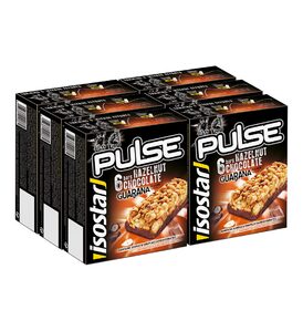 Isostar Pulse Energierepen Hazelnoot en Chocolate 12 x 6 pack