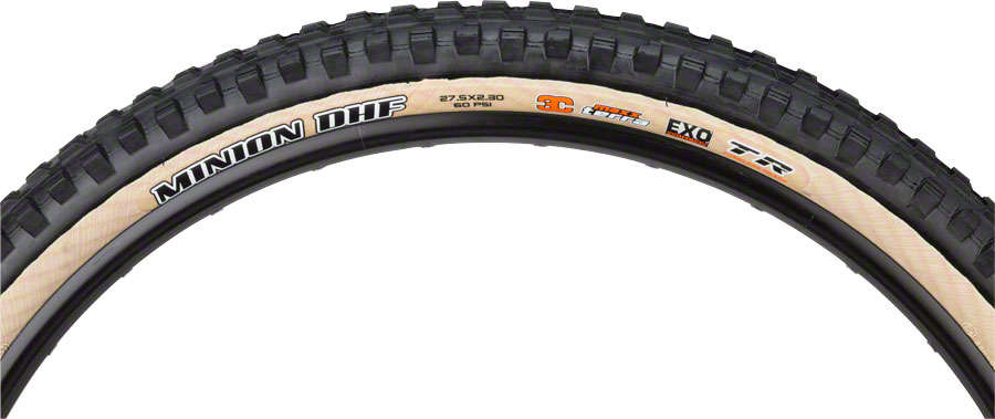 Maxxis Minion DHF 3C EXO TLR MTB Vouwband Zwart/Bruin