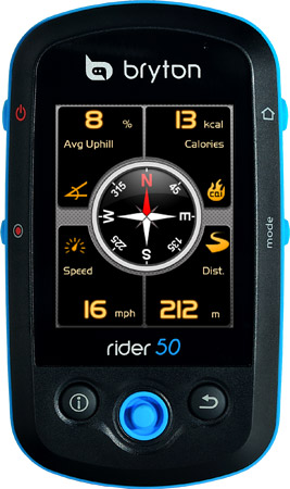 Bryton Rider 50T GPS Met Hartslag en Cadans