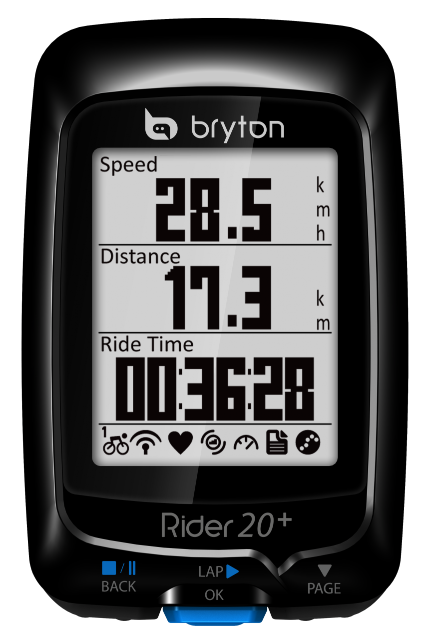 Bryton Rider 20+ E GPS Zwart