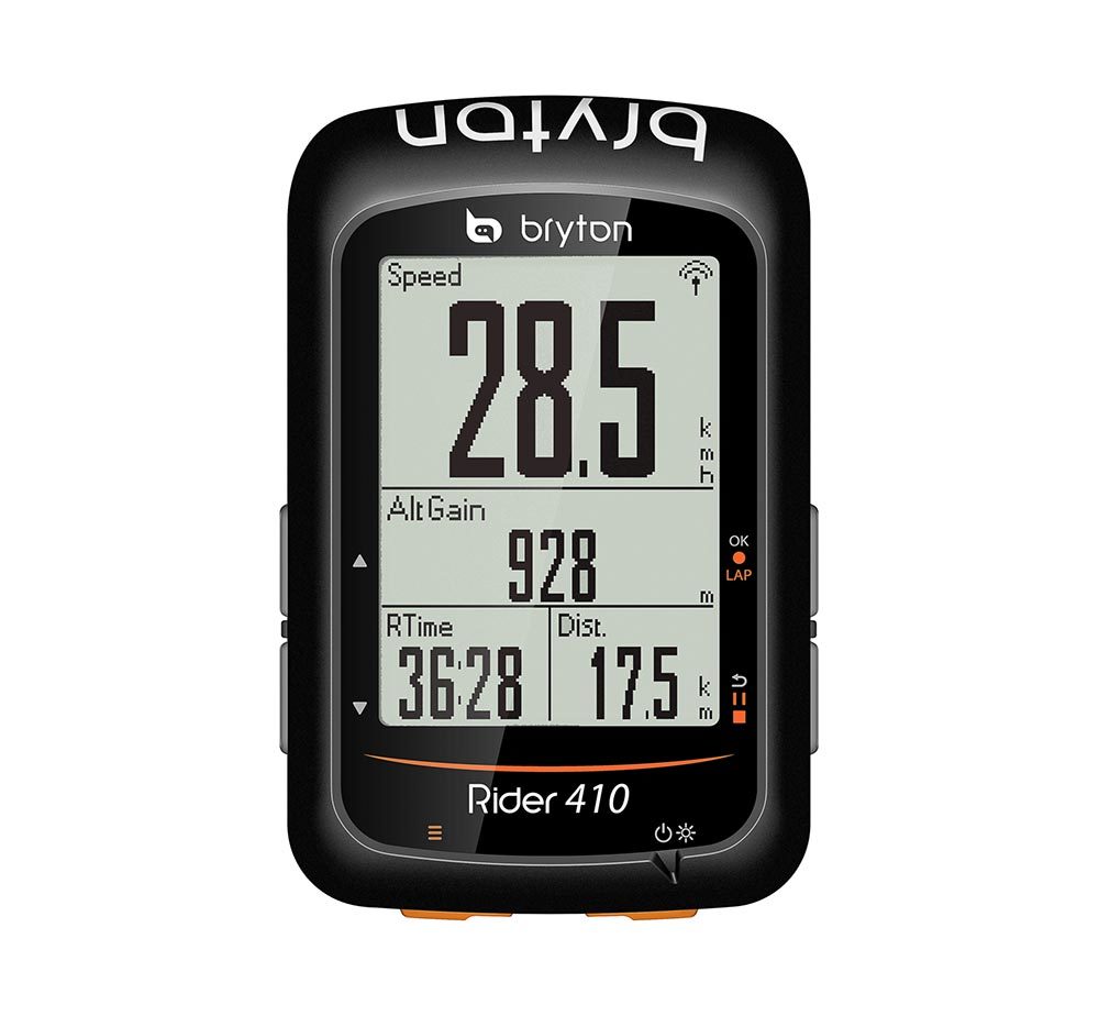 Bryton Rider 410E GPS Fietscomputer Zwart/Oranje