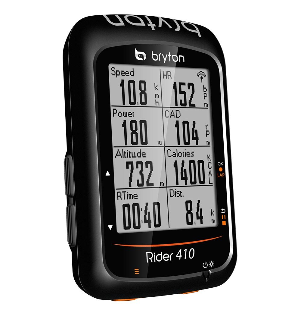 Bryton Rider 410E GPS Fietscomputer Zwart/Oranje