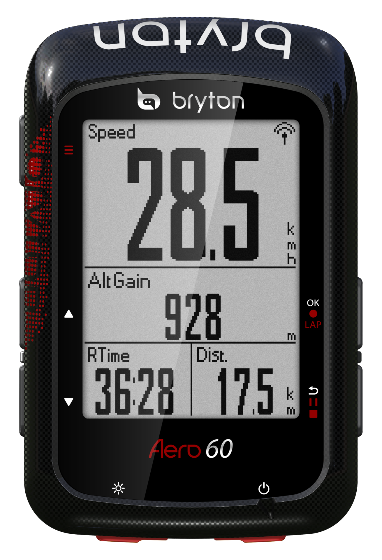 Bryton Aero 60E GPS Fietscomputer Zwart