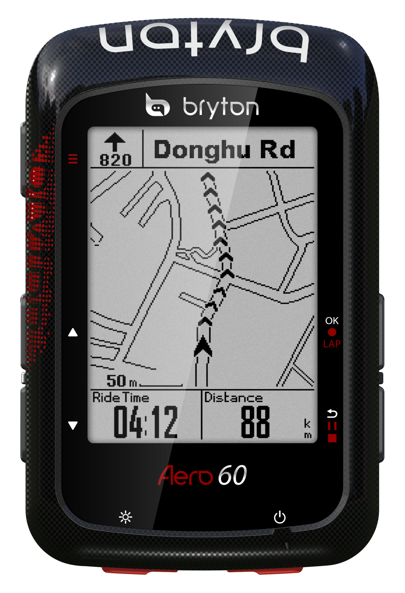 Bryton Aero 60E GPS Fietscomputer Zwart