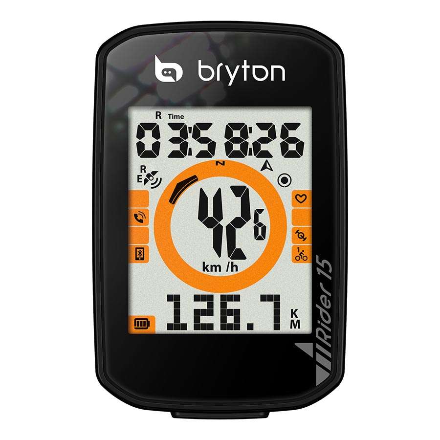 Bryton Rider 15C GPS Fietscomputer Zwart