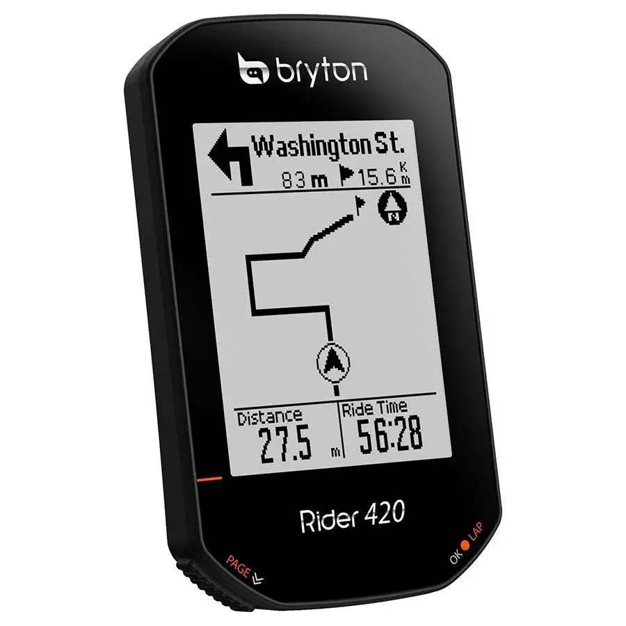 Bryton Rider 420E GPS Fietscomputer Zwart