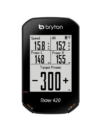 Bryton Rider 420E GPS Fietscomputer Zwart