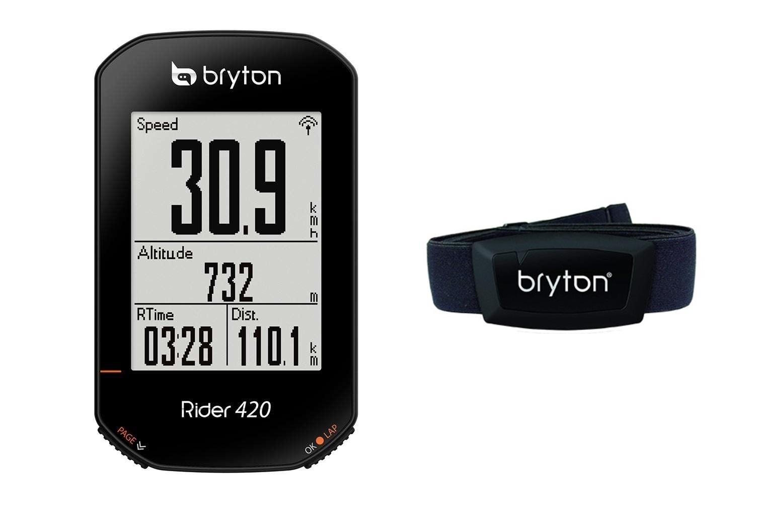 Bryton Rider 420H GPS Fietscomputer met Hartslagmeter Zwart koop