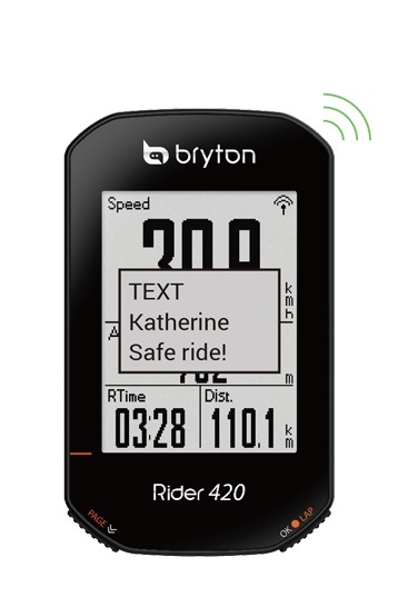 Bryton Rider 420H GPS Fietscomputer met Hartslagmeter Zwart 