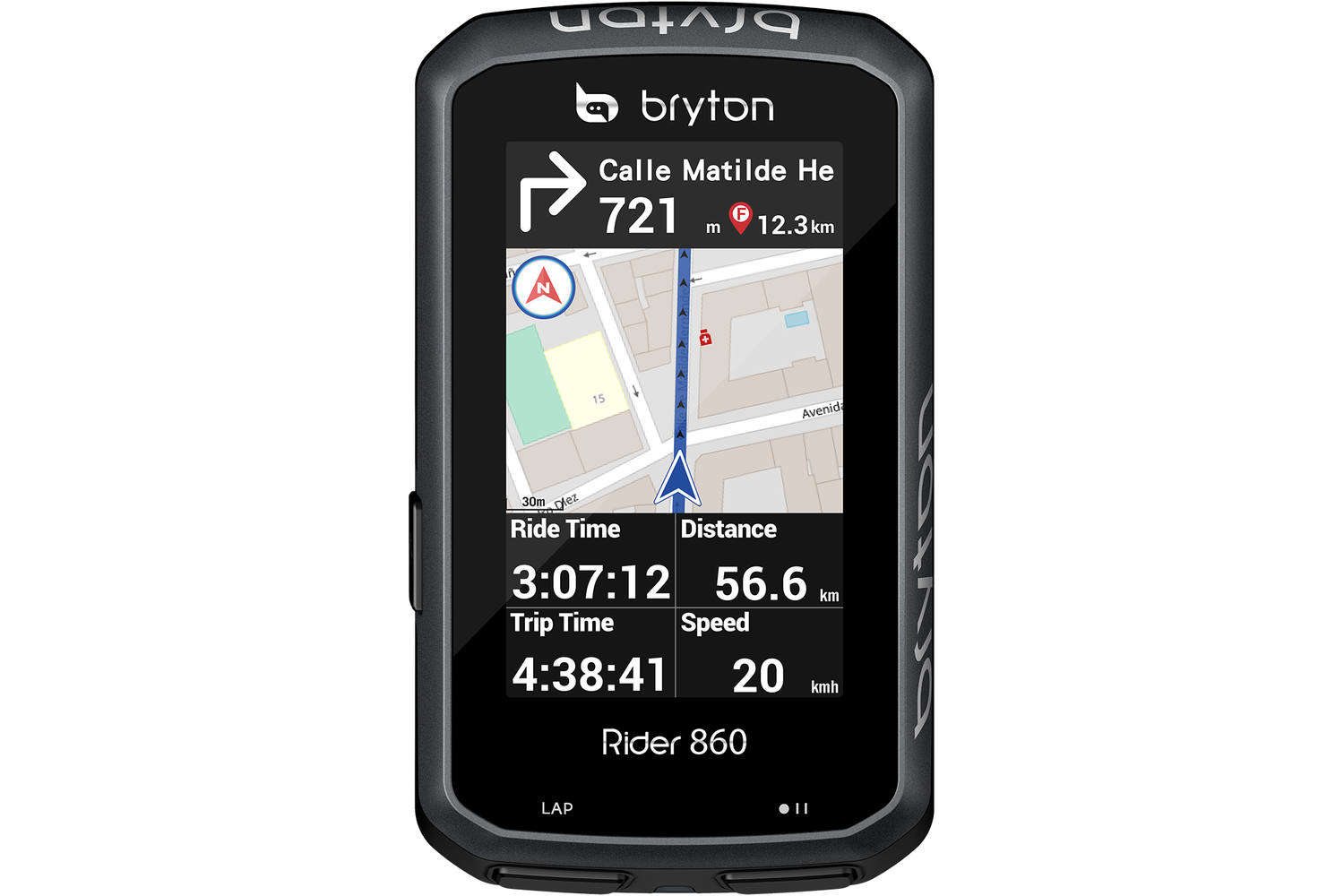 Bryton Rider 860T GPS Fietscomputer Zwart