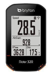 Bryton Rider 320E GPS Fietscomputer Zwart/Oranje