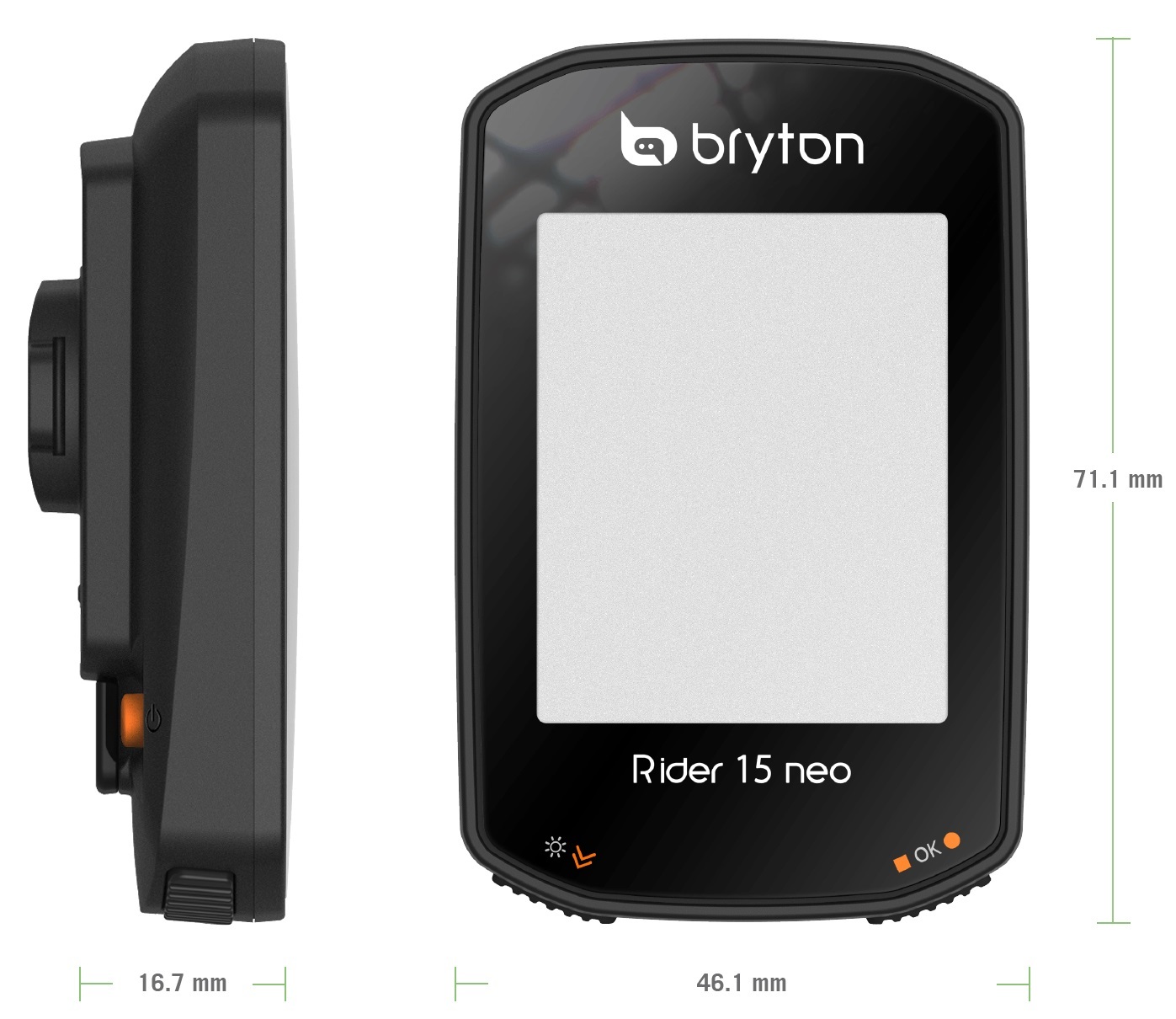 Bryton Rider 15 NEO E GPS Fietscomputer Zwart