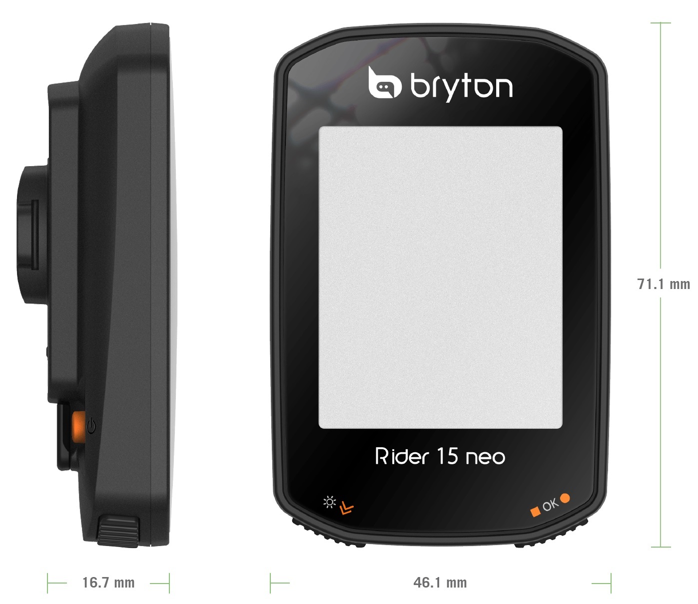 Bryton Rider 15 NEO C GPS Fietscomputer met Cadanssensor Zwart