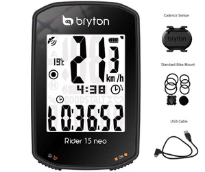 Bryton Rider 15 NEO C GPS Fietscomputer met Cadanssensor Zwart