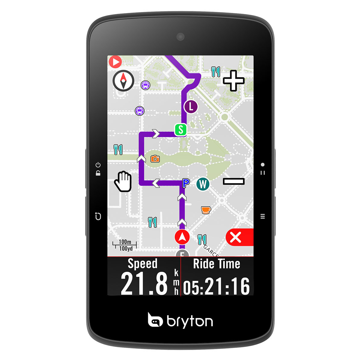 Bryton Rider S800 E GPS Fietscomputer Zwart