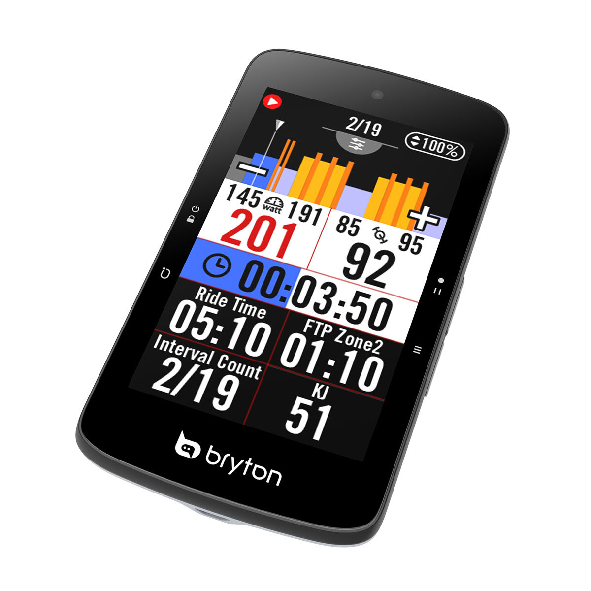 Bryton Rider S800 E GPS Fietscomputer Zwart