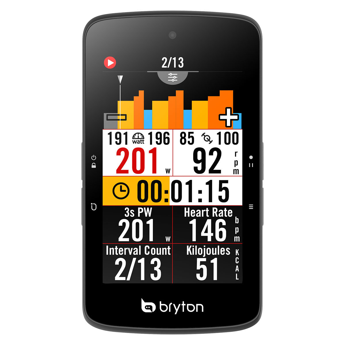 Bryton Rider S800 T GPS Fietscomputer Sensoren Bundel Zwart