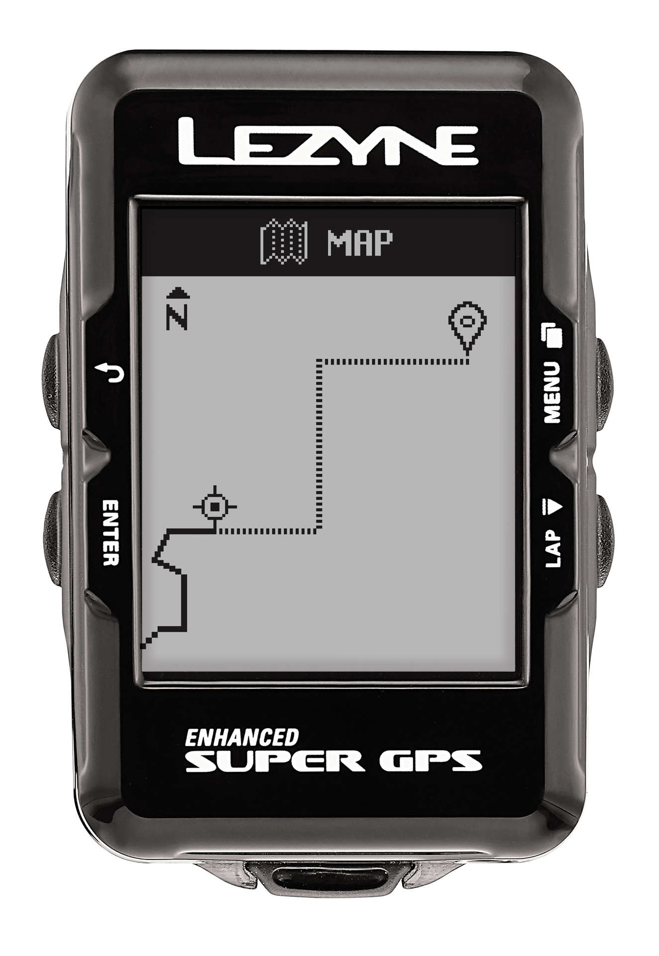 Lezyne Super GPS Zwart