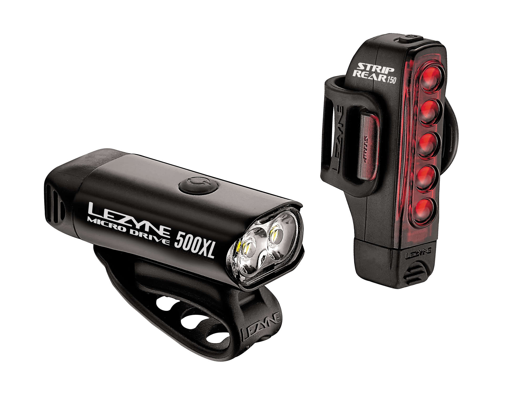 Lezyne Micro Drive 500XL Koplamp/Strip Achterlicht Zwart